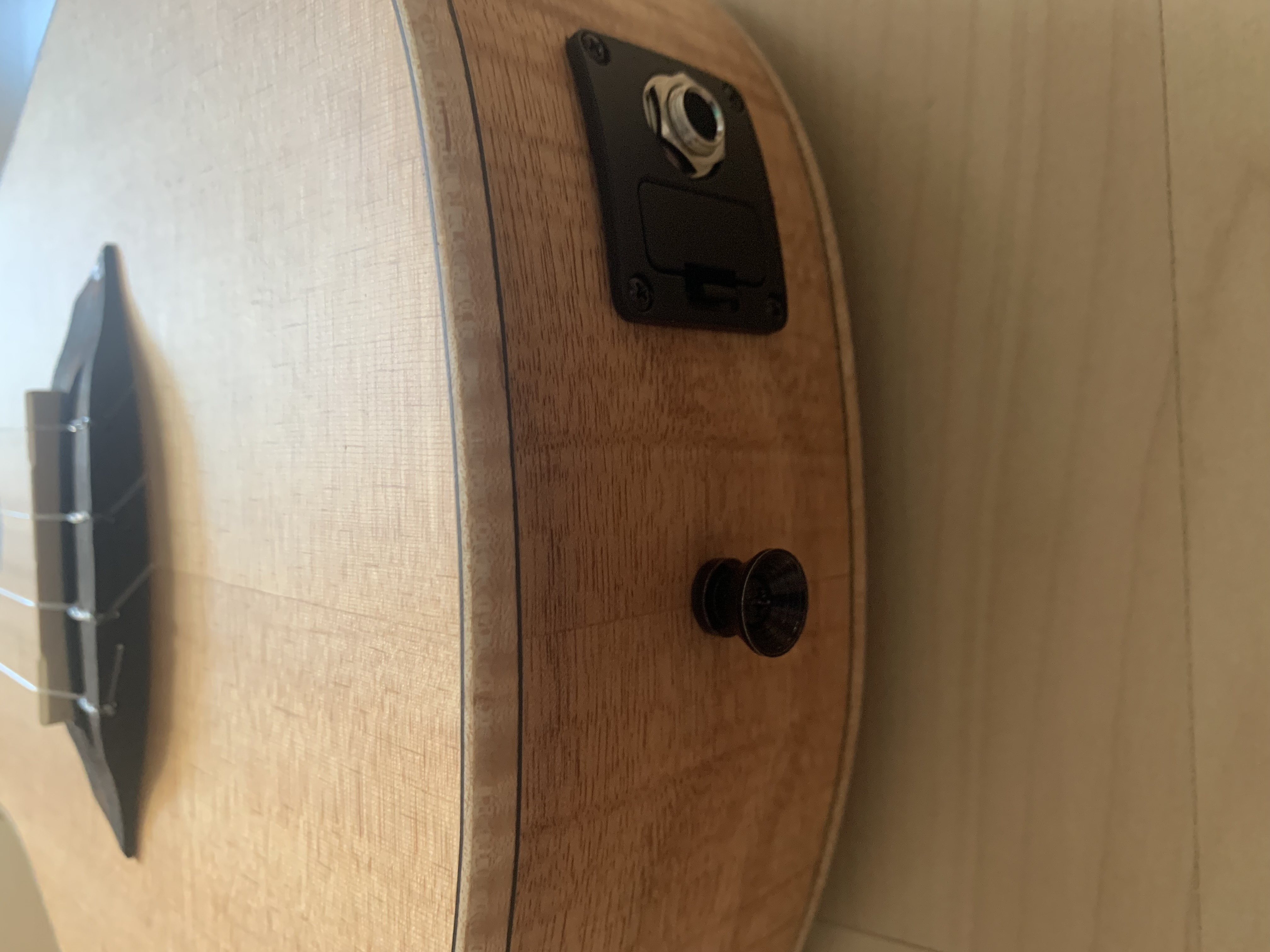 Tenor Ukulele mit Tonabnehmer und Gigbag massive Fichtendecke