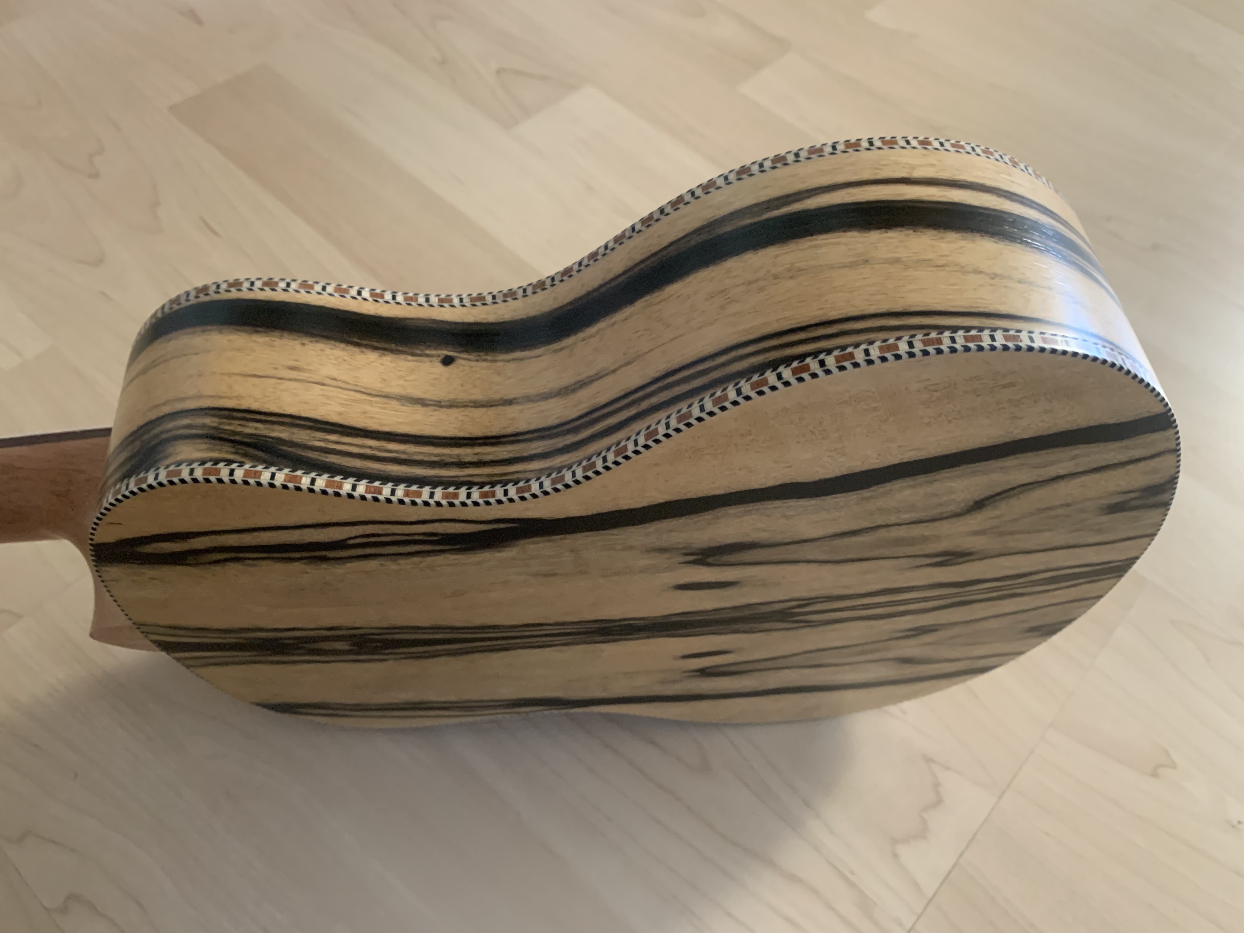 Tenor Ukulele aus weißem Ebenholz zum *SONDERPREIS*