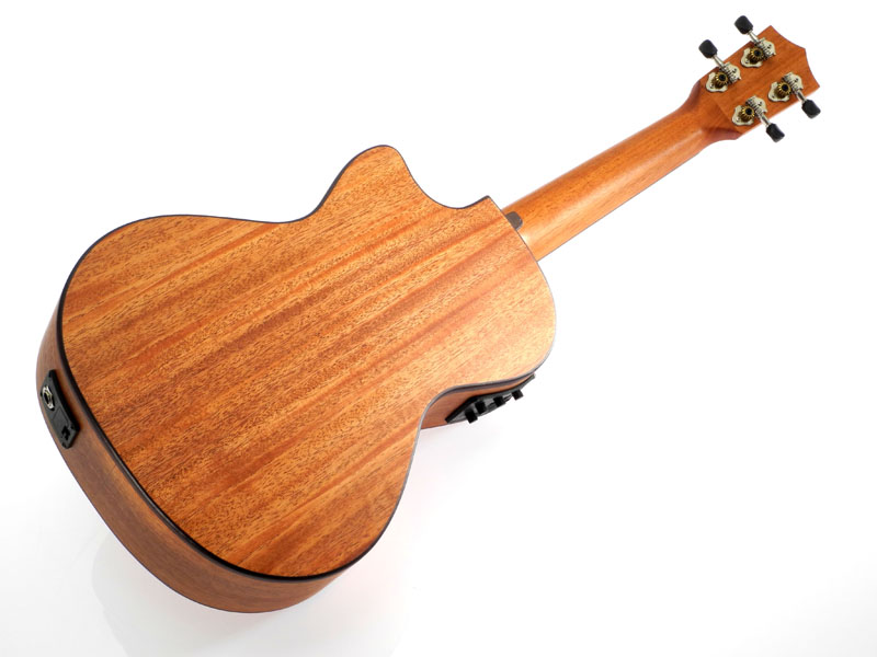 koki´o Tenor Ukulele mit Tonabnehmer + Gigbag massive Decke