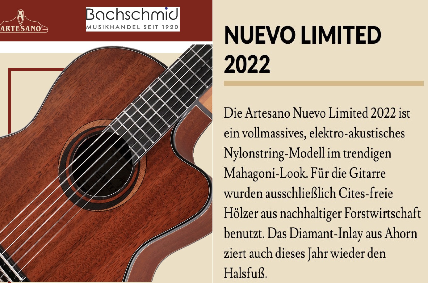 Artesano Konzertgitarre Nuevo LTD 2022