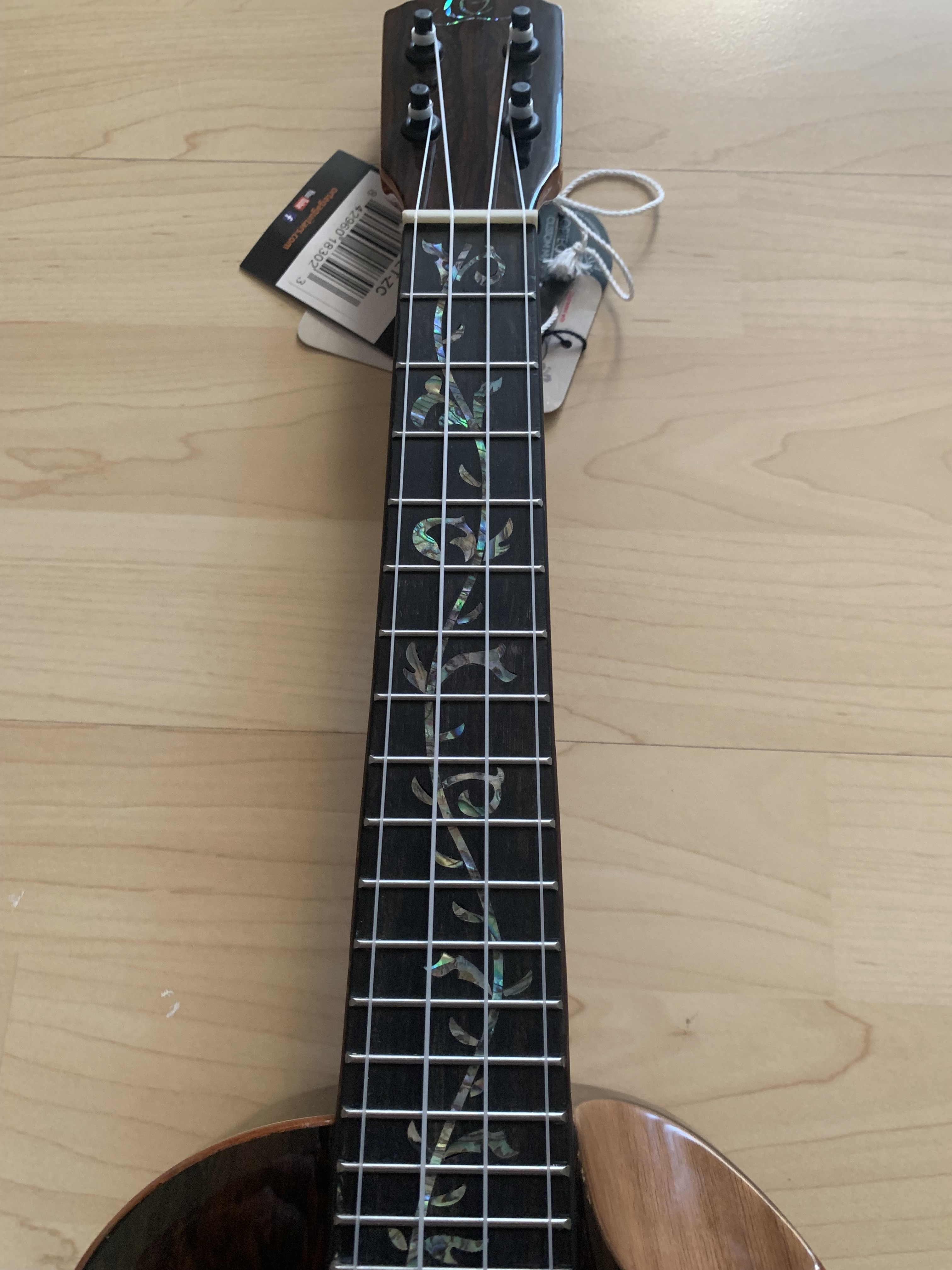 Ortega Konzert Ukulele RUET-ZC Elite mit Tonabnehmer und Gigbag