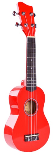 Sopran Ukulele 21 " in Rot
