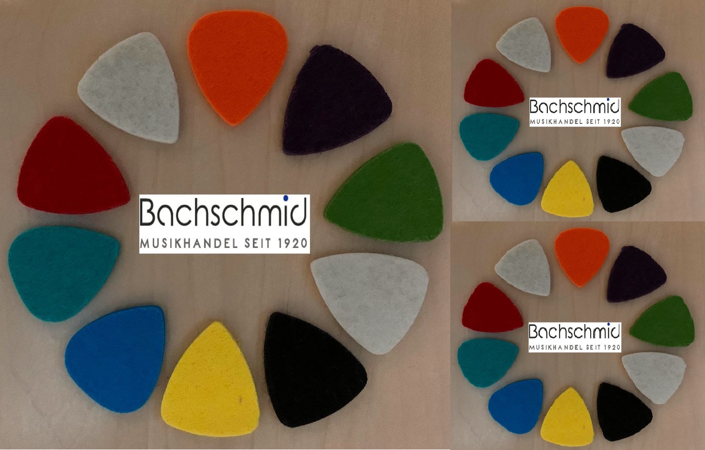 Filz Plektrum für Ukulele  30 Stück