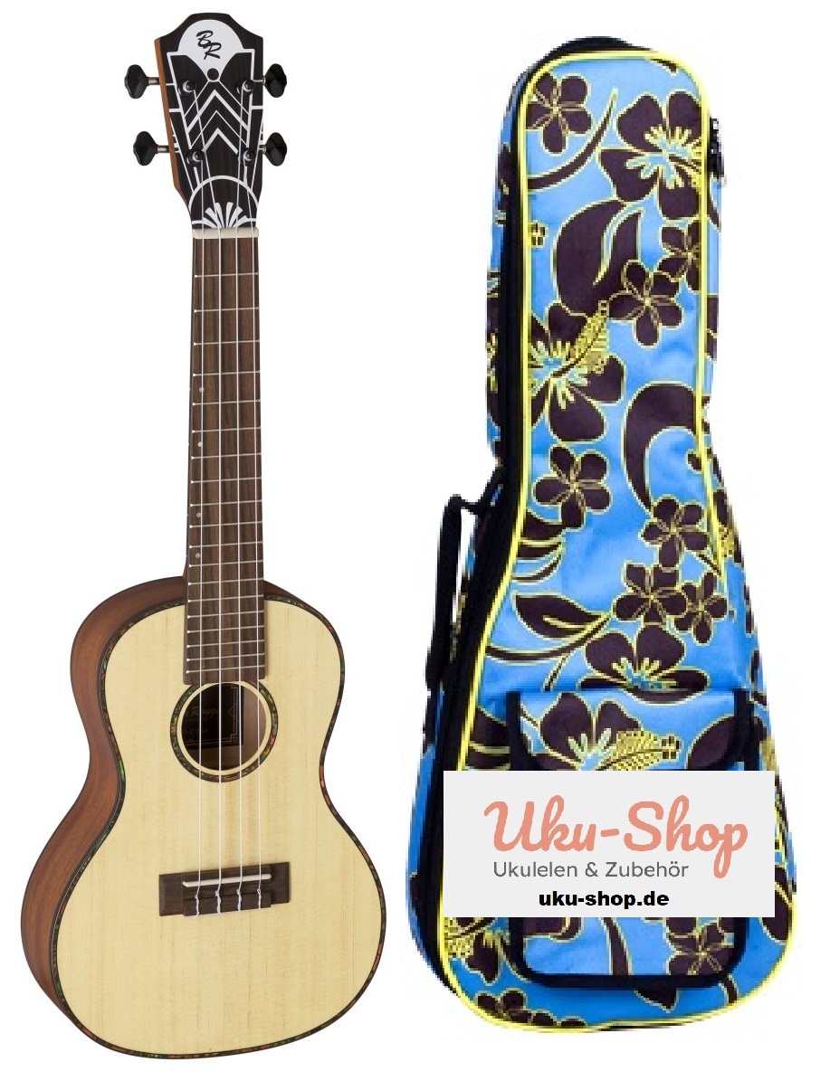Tenor Ukulele mit massiver Sitka Fichtendecke + Gigbag
