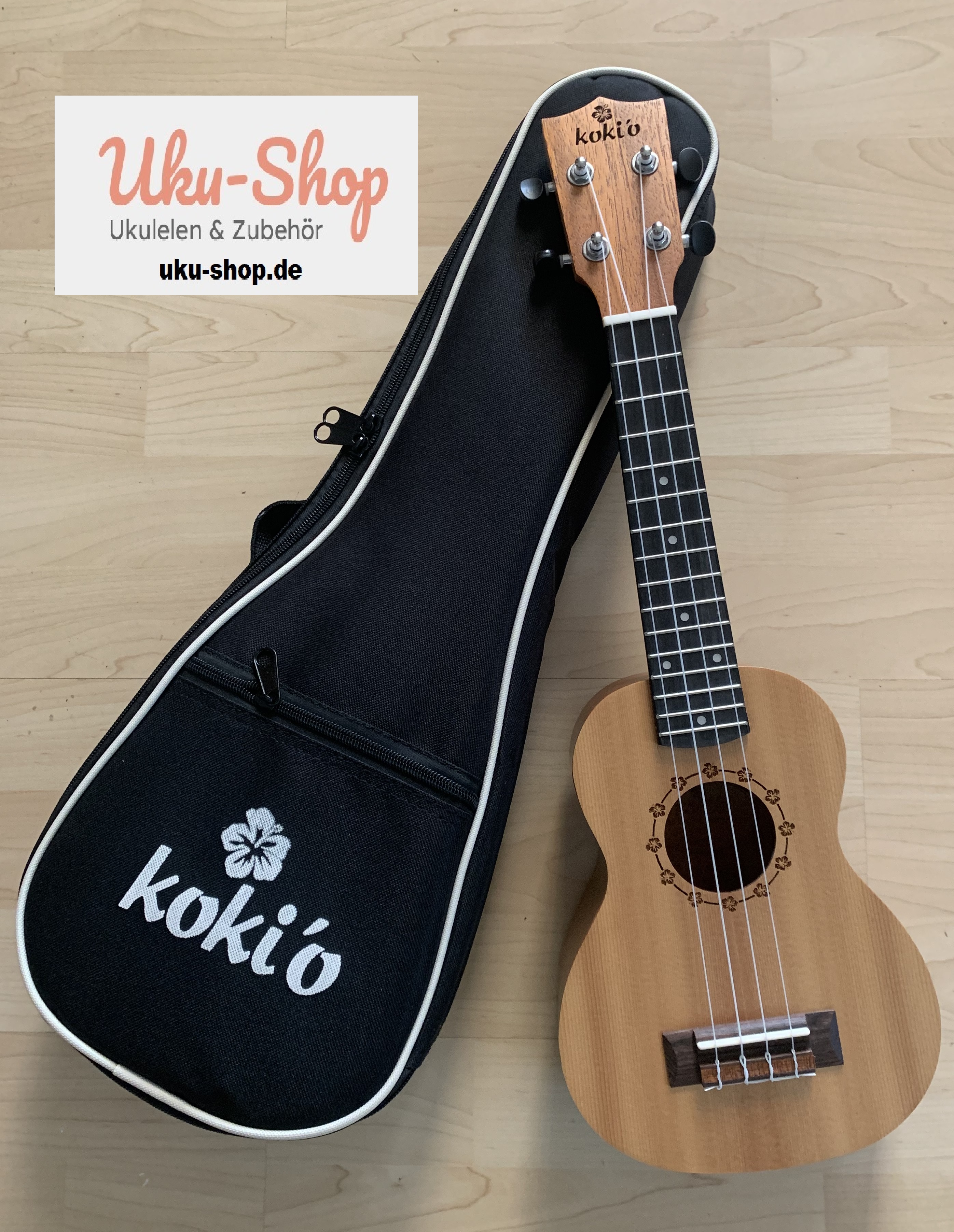 koki´o Sopran Ukulele - Fichte Mahagoni