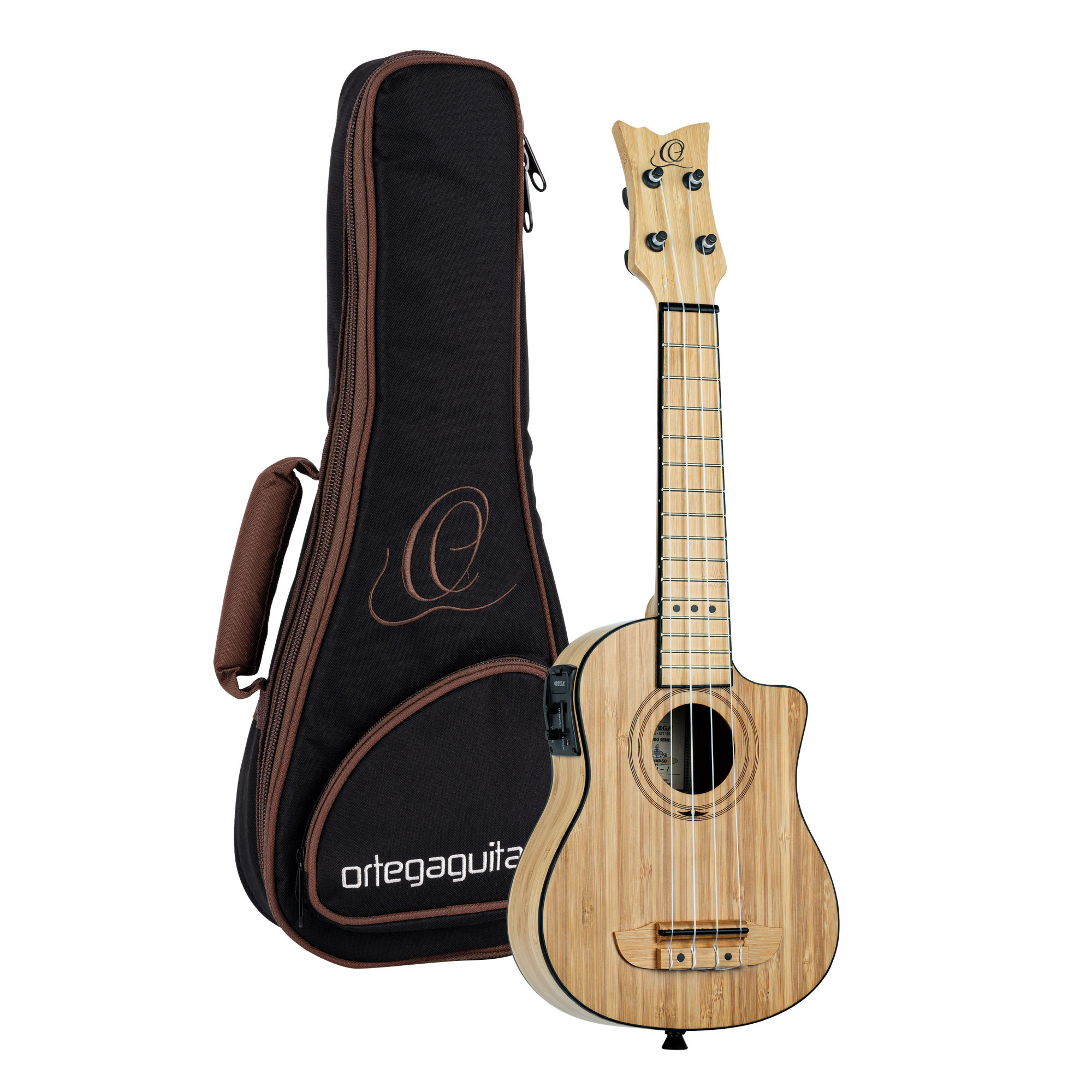 Ortega Sopran Ukulele RUNAB-SO mit Gigbag und Tonabnehmer