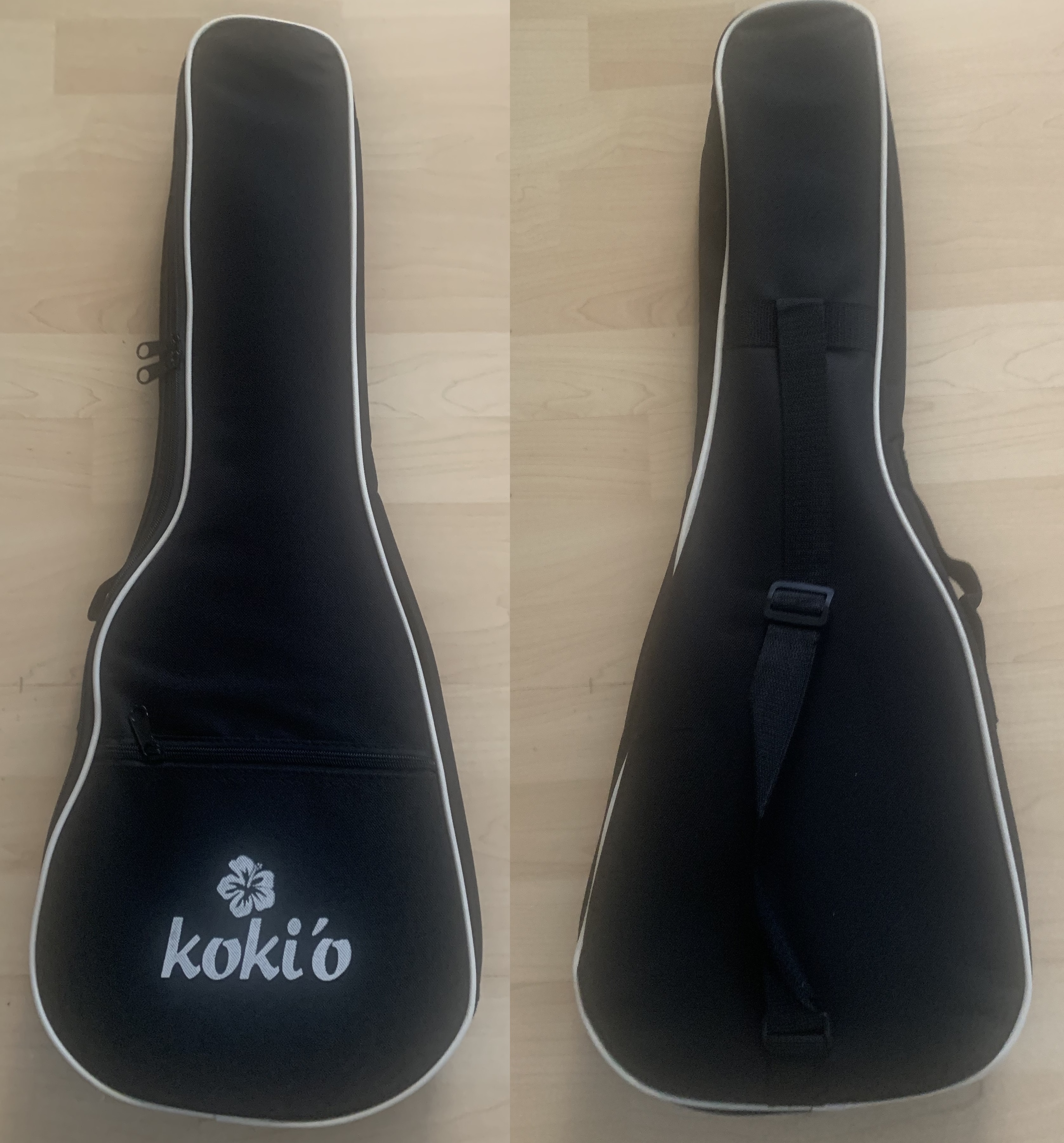 Koki`o Ebenholz Tenor Ukulele mit Tonabnehmer/Stimmgerät + Gigbag