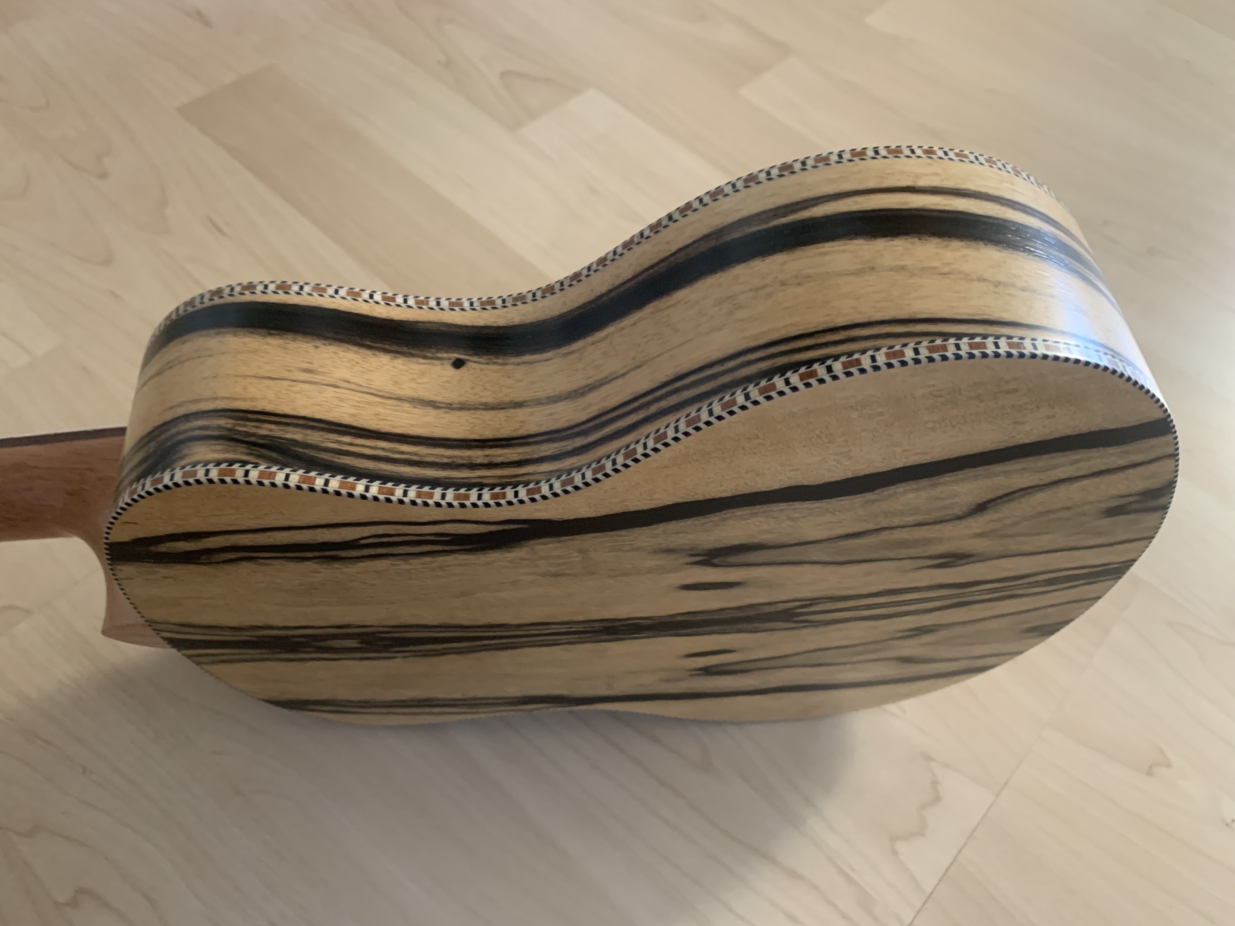 Tenor Ukulele aus weißem Ebenholz zum *SONDERPREIS*
