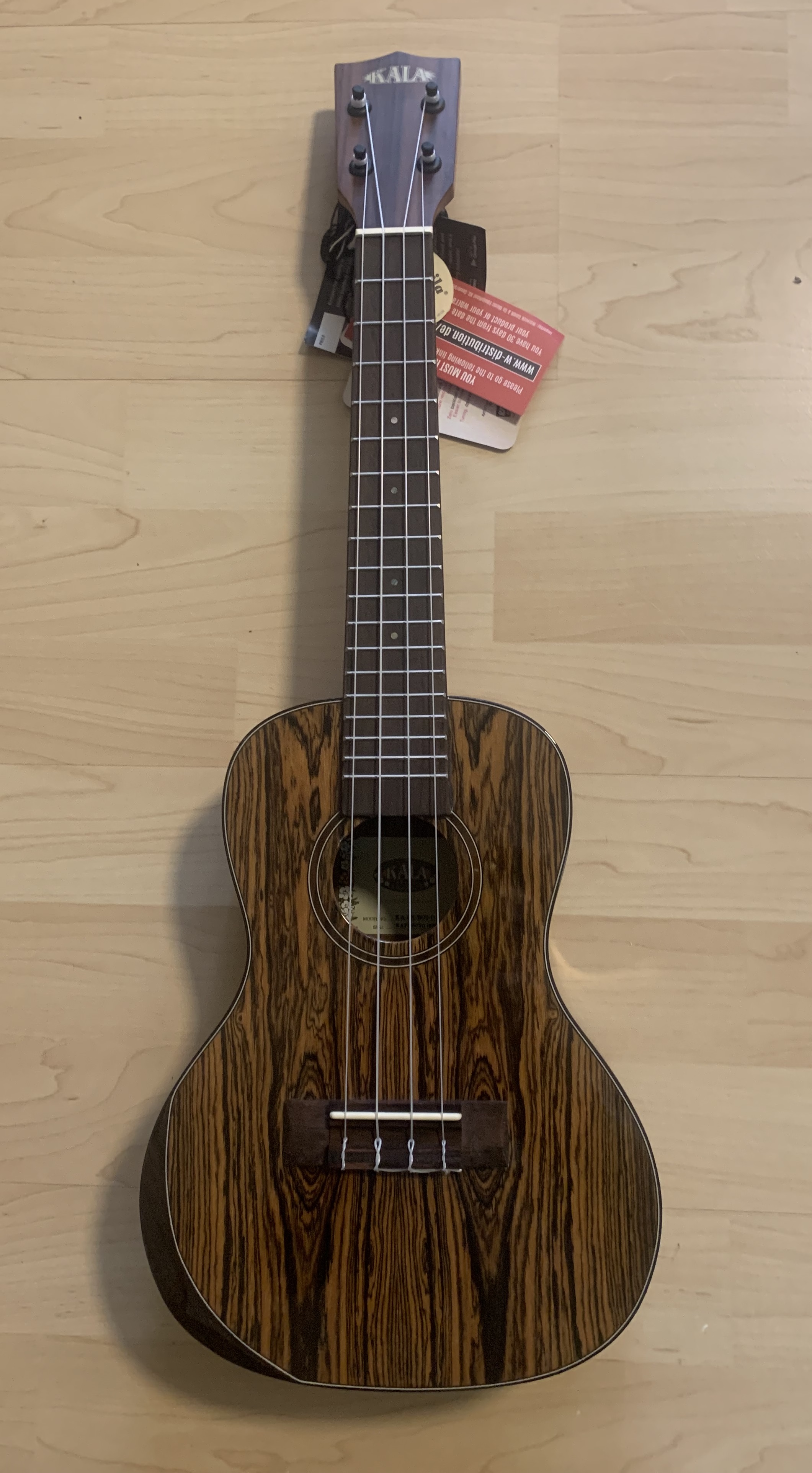 Kala Konzert Ukulele Premier Bocote Elite mit Gigbag