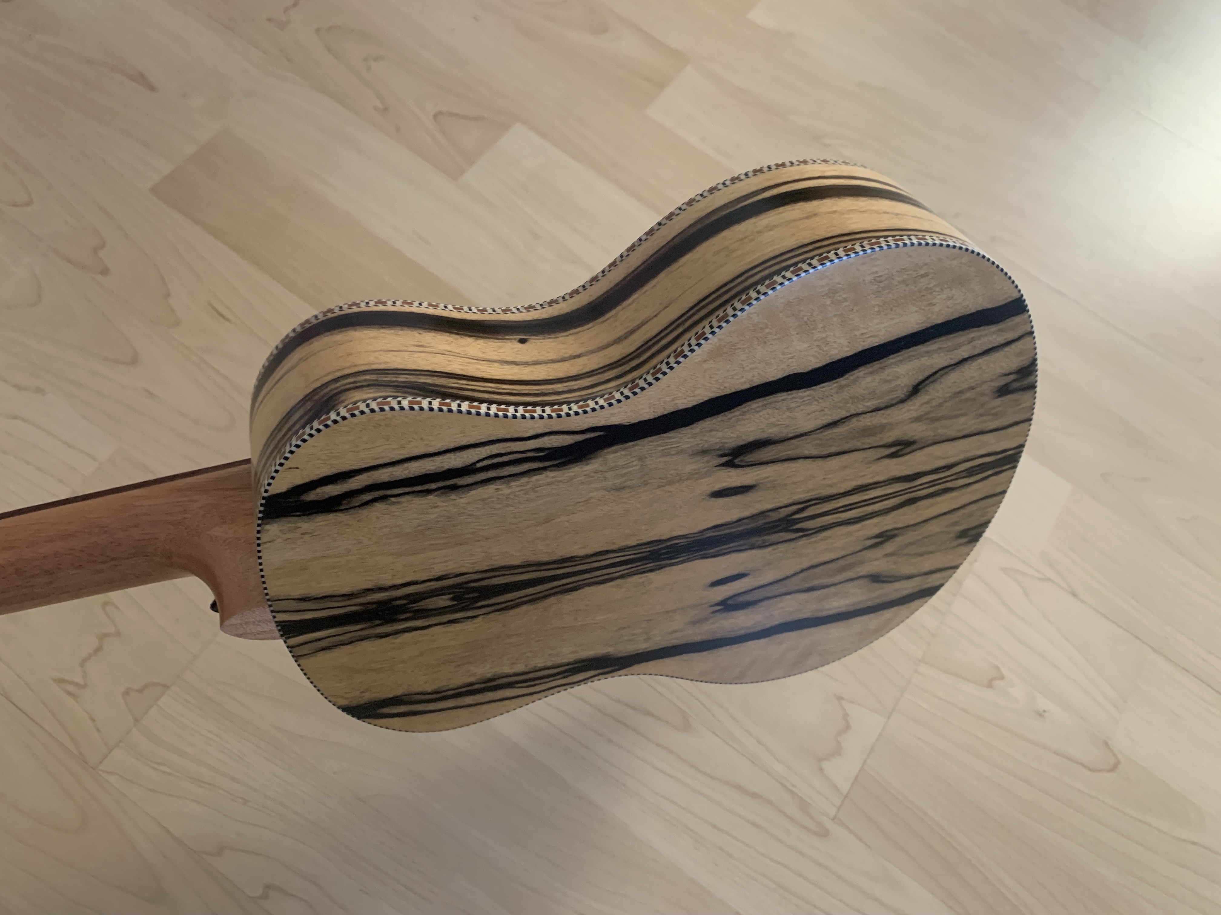 Tenor Ukulele aus weißem Ebenholz zum *SONDERPREIS*