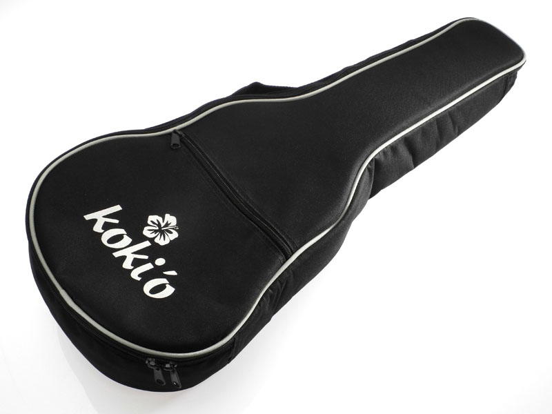 koki´o Tenor Ukulele mit Tonabnehmer + Gigbag massive Decke